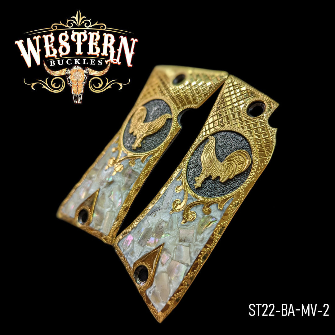 Star 22 Roaster Pearl Resin Grips-The Western Buckles