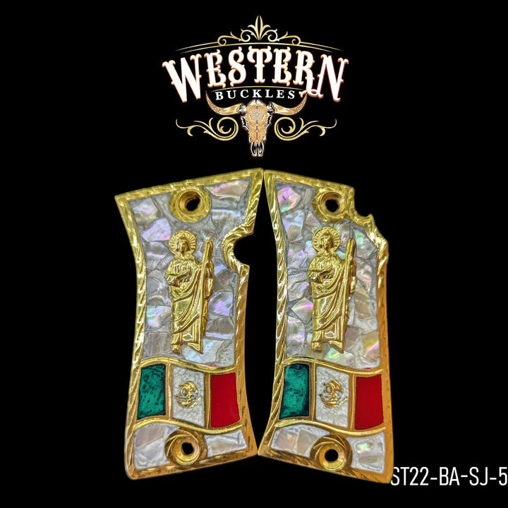 Star 22 San Judas Pearl Resin-The Western Buckles