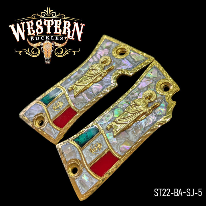 Star 22 San Judas Pearl Resin-The Western Buckles
