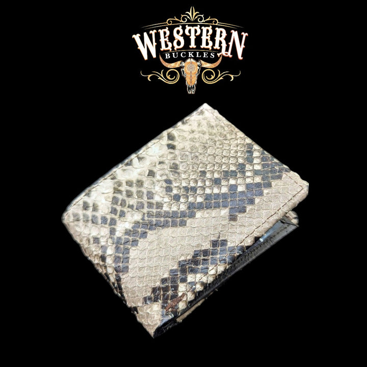 Synthetic Leather Sand Snake Wallet-The Western Buckles