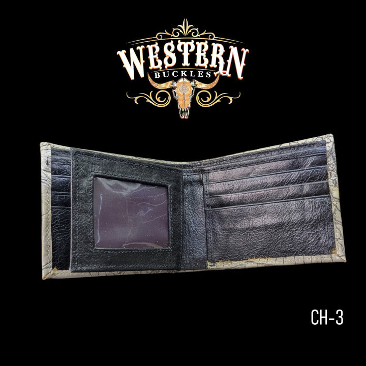 Synthetic Leather Beige Cocodrile Wallet-The Western Buckles