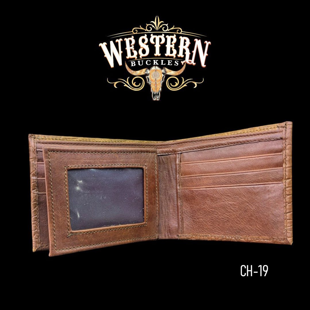 Synthetic Leather Mocha Brown Cocodrile Wallet-The Western Buckles