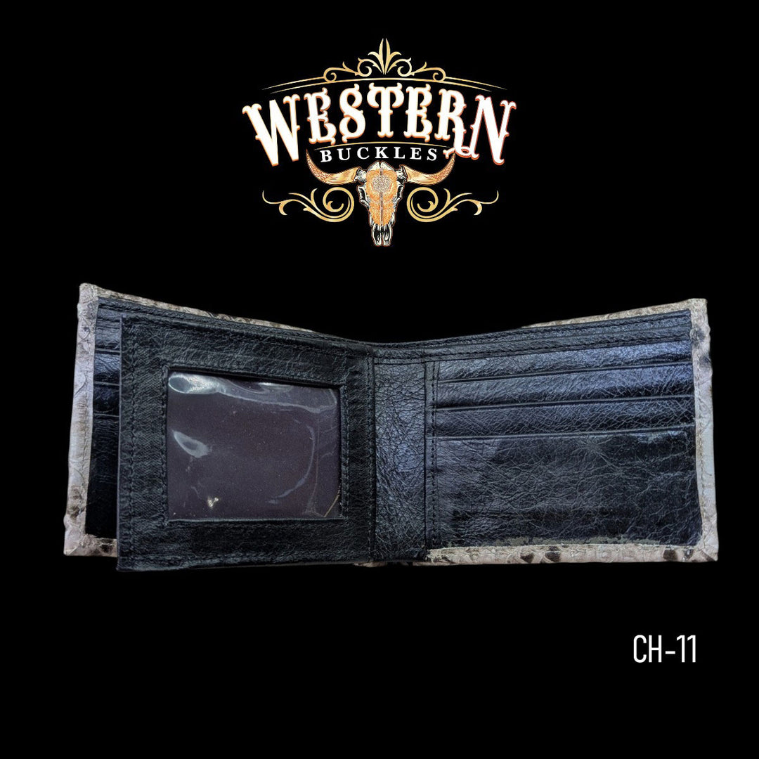 Synthetic Leather Sand Snake Wallet-The Western Buckles