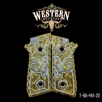 Cachas Taurus PT92 Grips Gallo Dorado