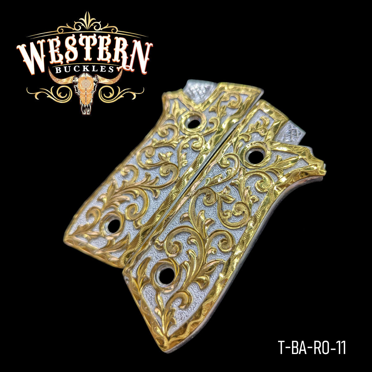 Cachas Taurus PT92 Grips Rameada Oro y Plata