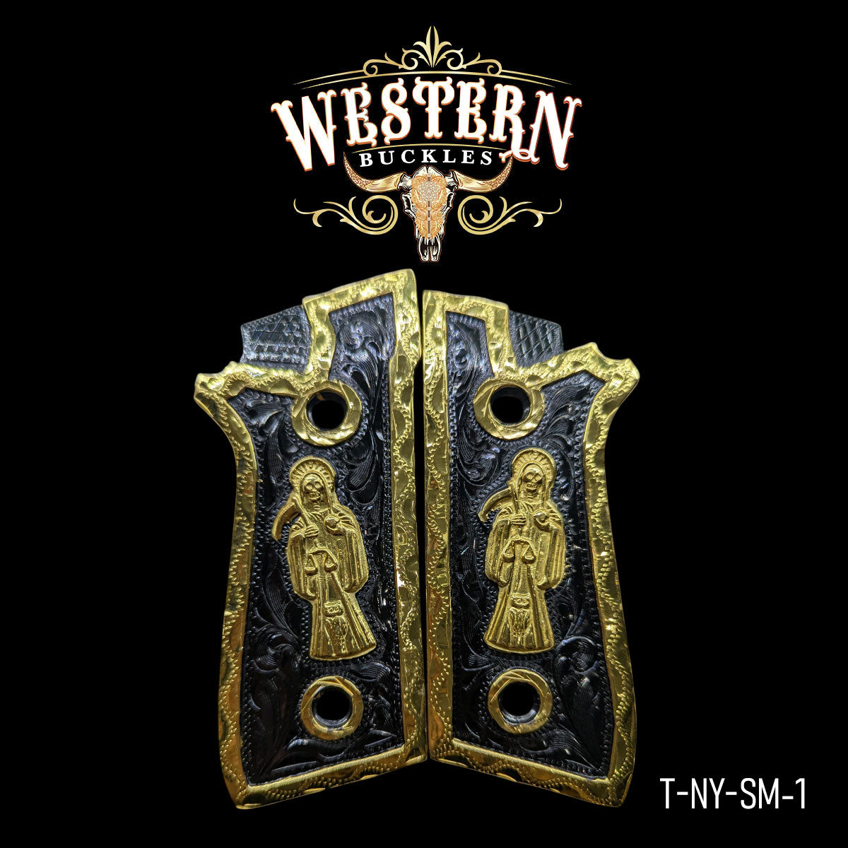 Cacha Taurus Santa Muerte Oro