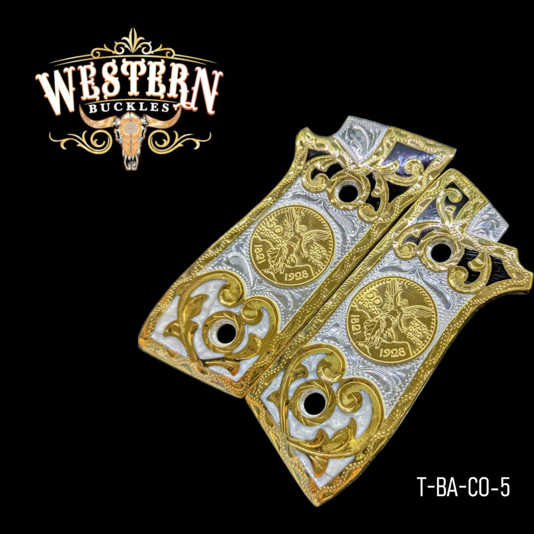 Taurus PT Centenary Black Resin and Gold-The Western Buckles
