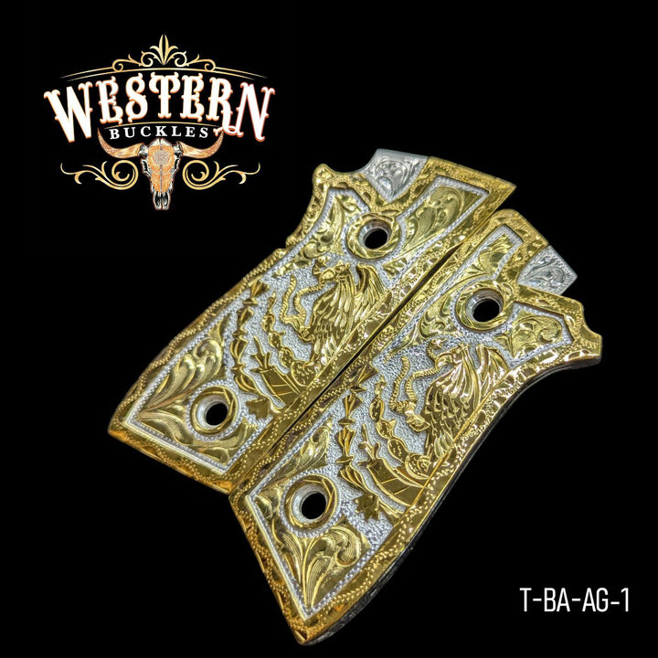 Taurus PT Eagle Gold and Silver Engraving-The Western Buckles