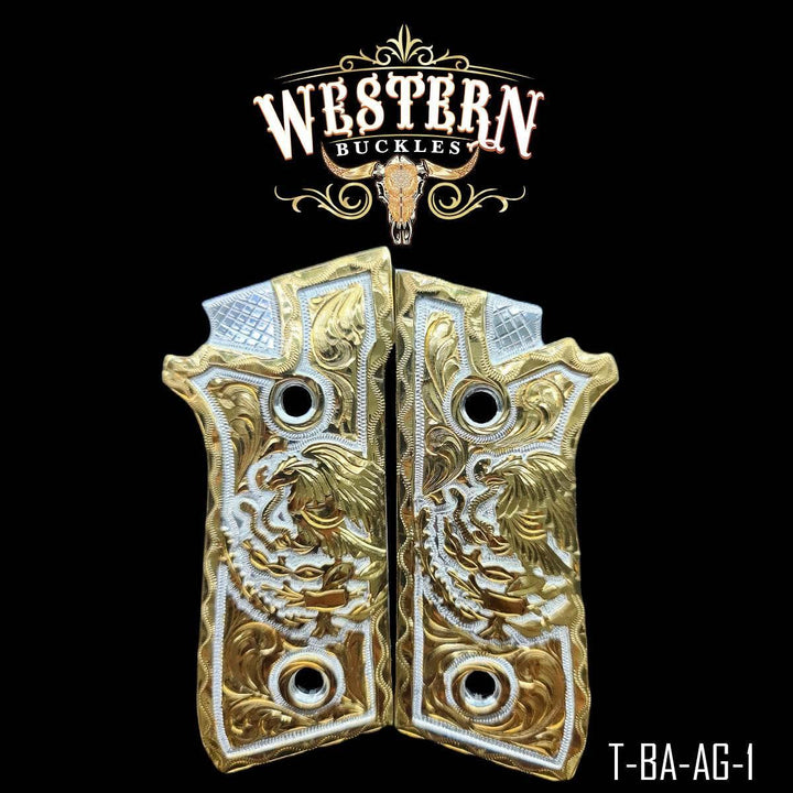 Taurus PT Eagle Gold and Silver Engraving-The Western Buckles