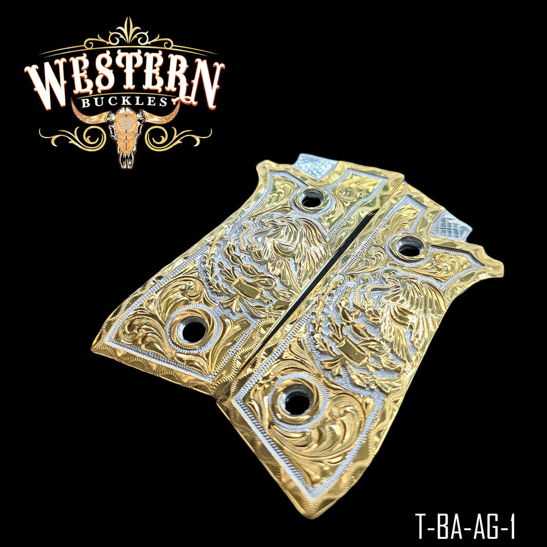 Taurus PT Eagle Gold and Silver Engraving-The Western Buckles