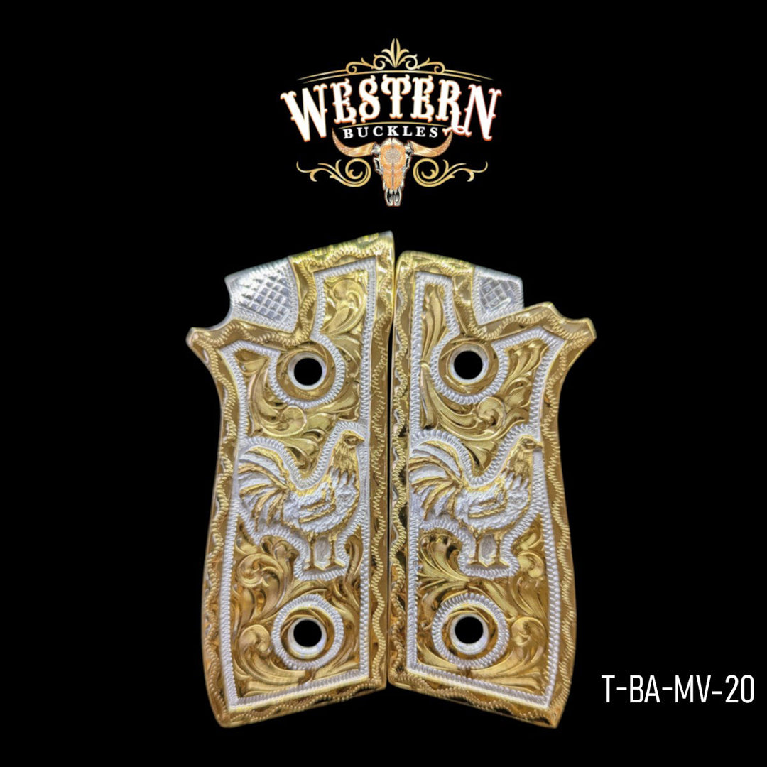Taurus PT Rooster Gold and Silver Plated
