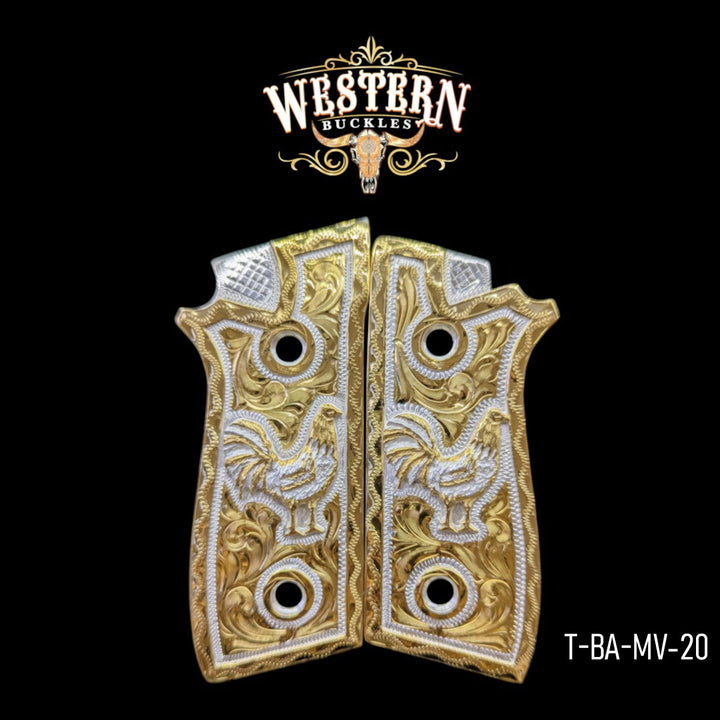 Taurus PT Rooster Gold and Silver Plated