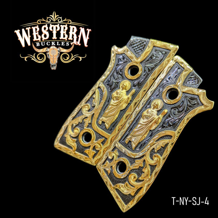 Taurus PT San Judes Black and Gold-The Western Buckles