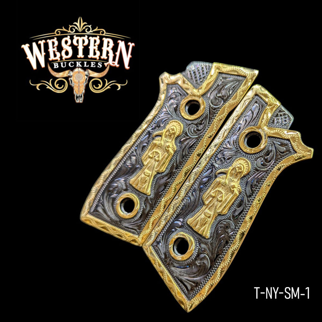 Taurus PT Santa Muerte Black and Gold-Tone-The Western Buckles