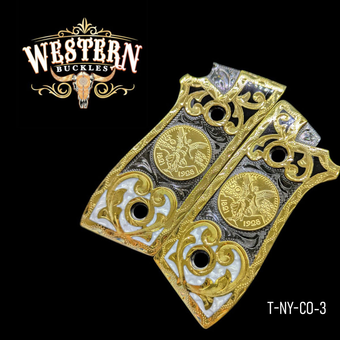 Taurus Pt Centenary Black and White Resin-The Western Buckles