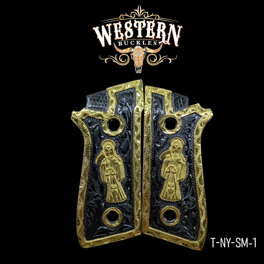 Taurus Pt Holy Death Black and Gold-The Western Buckles