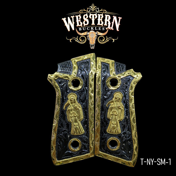 Taurus Pt Holy Death Black and Gold-The Western Buckles
