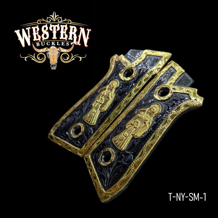 Taurus Pt Holy Death Black and Gold-The Western Buckles