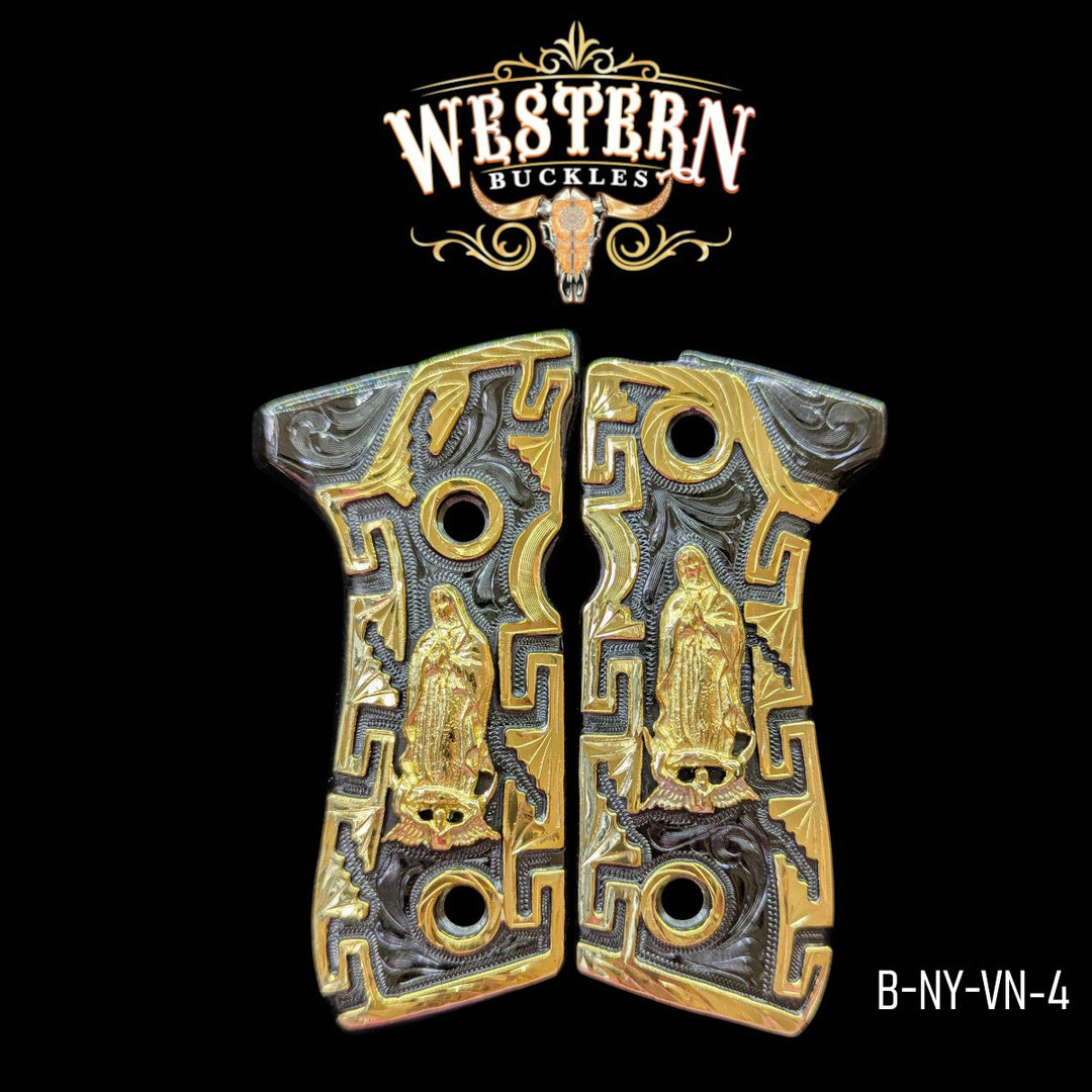 Virgin Custom Grips for Beretta 92FS — 24K Gold-Plated