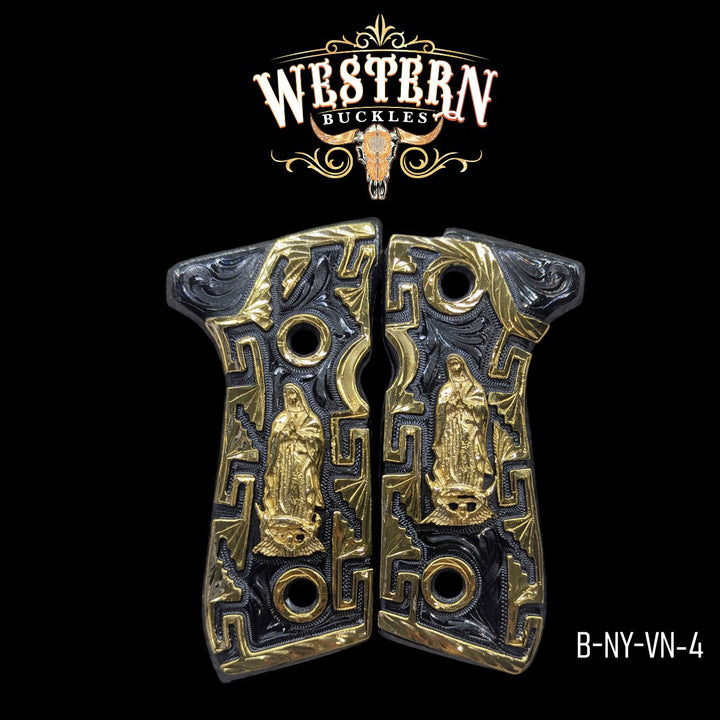Virgin Custom Grips for Beretta 92FS — 24K Gold-Plated-The Western Buckles