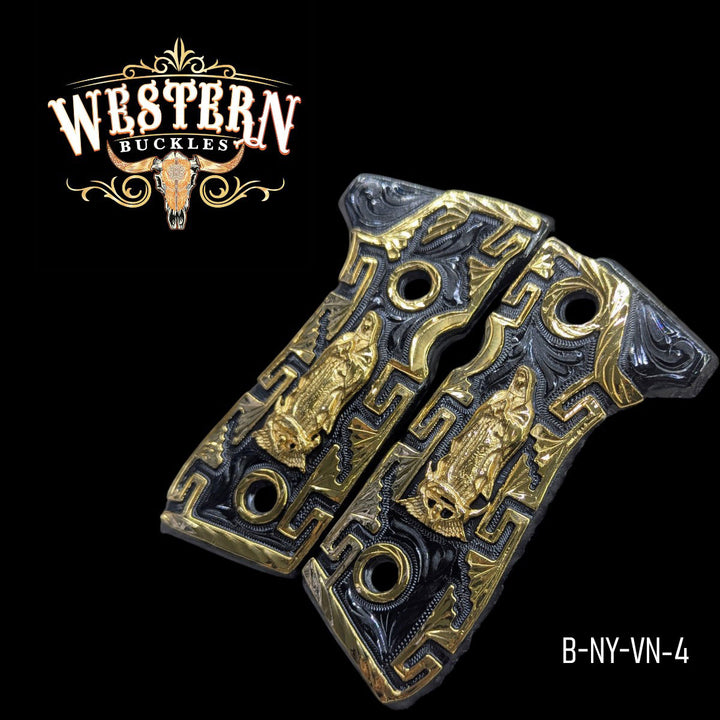 Virgin Custom Grips for Beretta 92FS — 24K Gold-Plated-The Western Buckles
