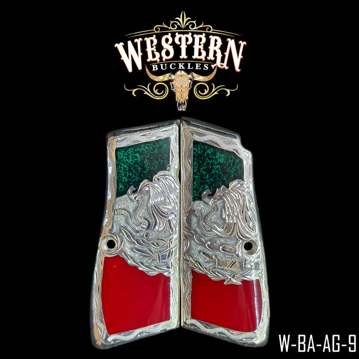 Browning HP Eagle Cachas | Handcrafted by Western Buckles | SKU W-BA-AG-9