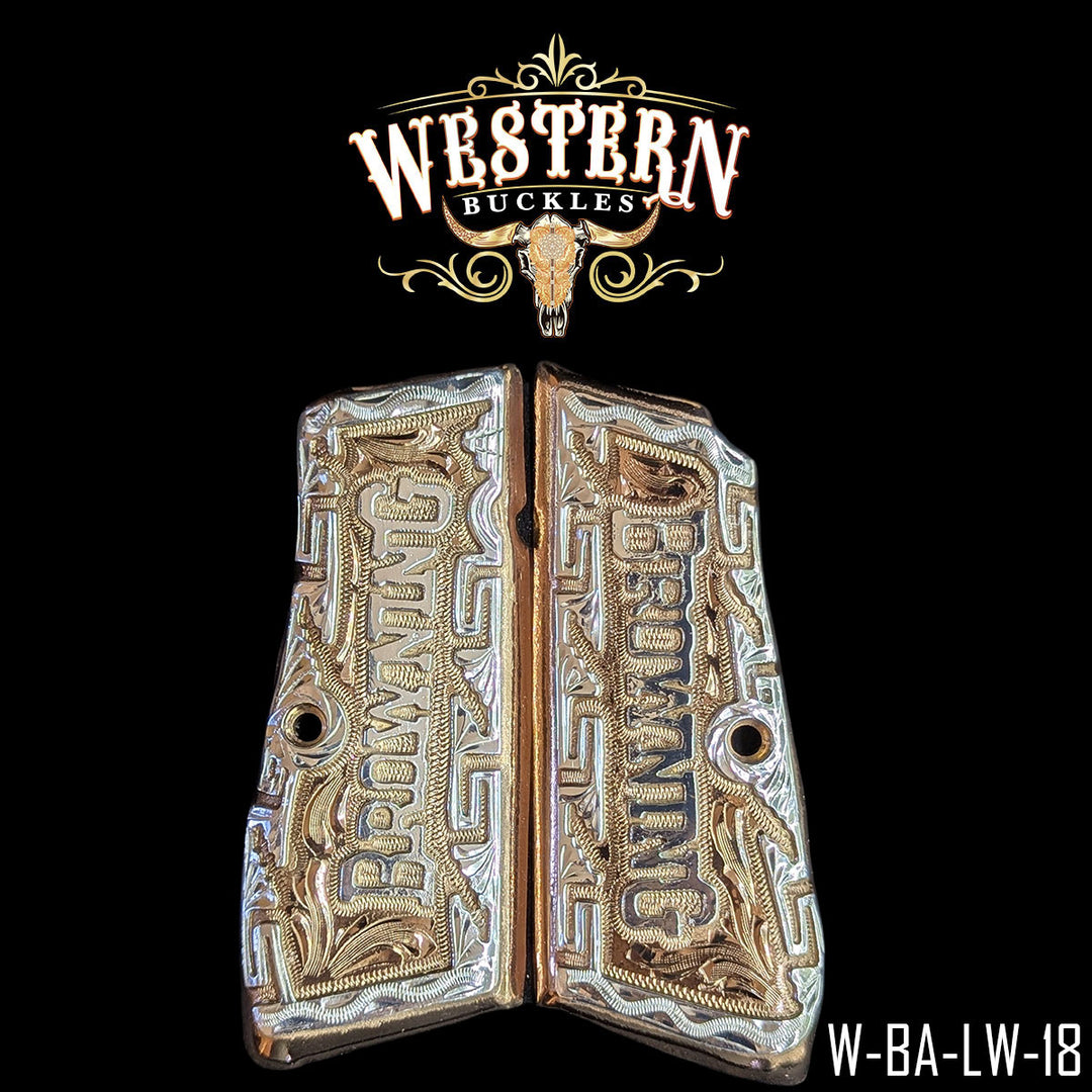 Browning HP Gun Grips | Handcrafted by Western Buckles | SKU W-BA-LW-18