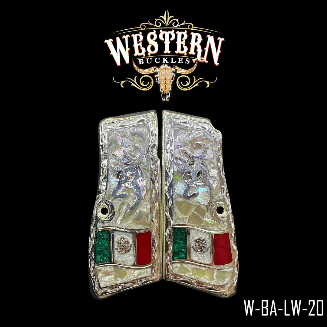 Browning HP Gun Grips — Artisan Resin | Handcrafted by Western Buckles | SKU W-BA-LW-20