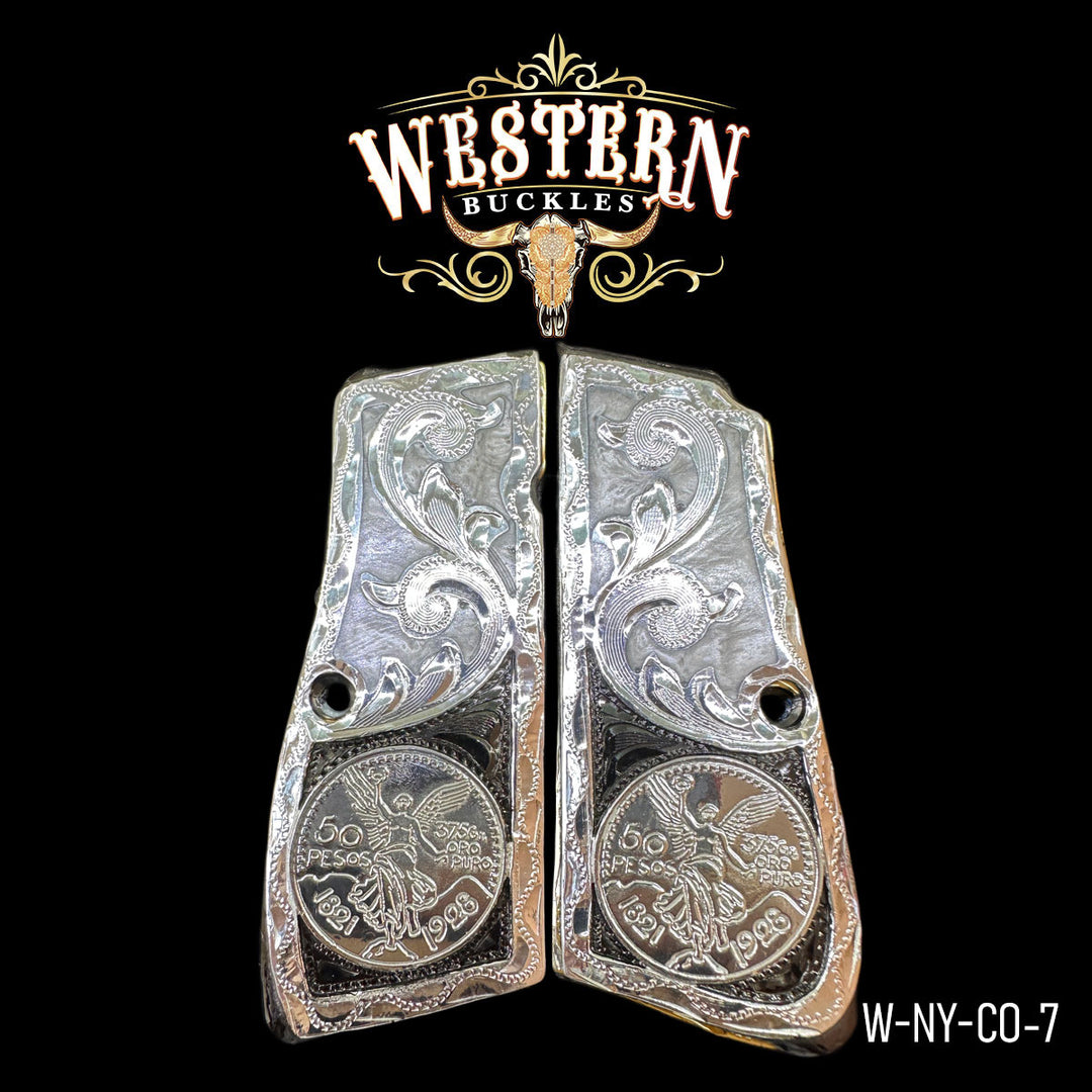 Browning HP Centenario Gun Grips — Artisan Resin | Handcrafted by Western Buckles | SKU W-NY-CO-7