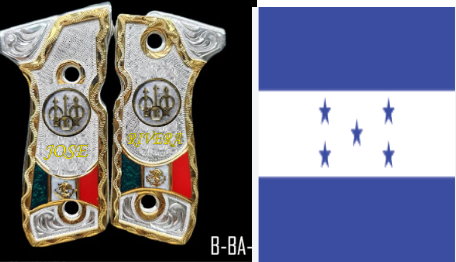 Adelanto para beretta de honduras, chapa con plata