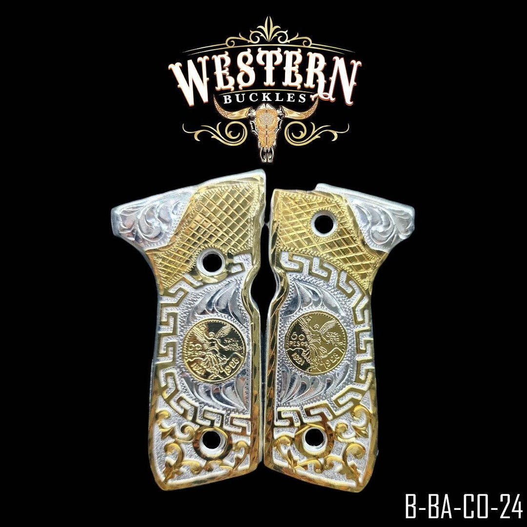 Beretta 92fs Centenario Grecas Gold-The Western Buckles