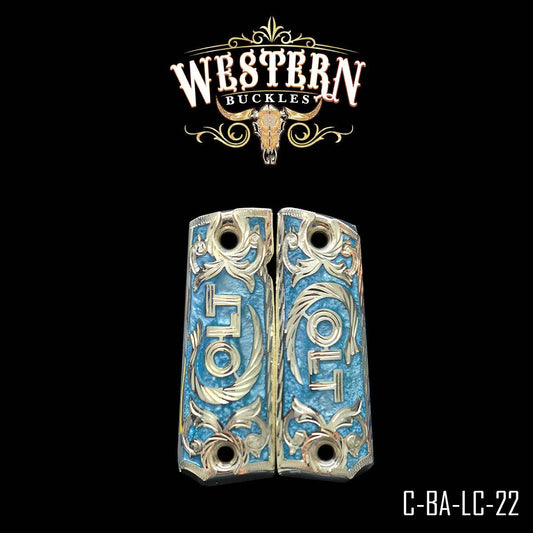 Cacha Colt 1911 Logo Colt Resina y Plata - Western Buckles