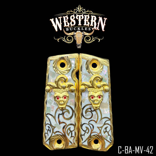 Cacha Colt 1911 Arlequin Concha Nacar - Western Buckles