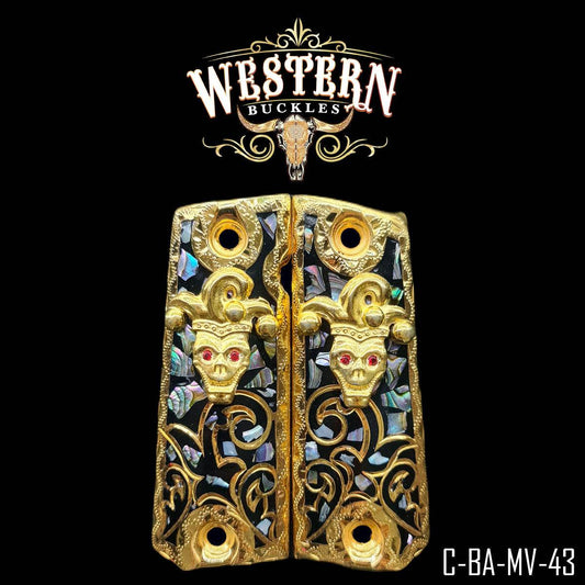 Cacha Colt 1911 Arlequin Concha Nacar - Western Buckles