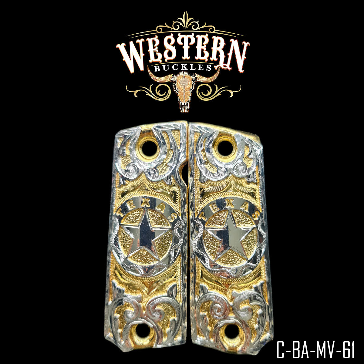 Cachas Colt 1911 Grips Logo Texas