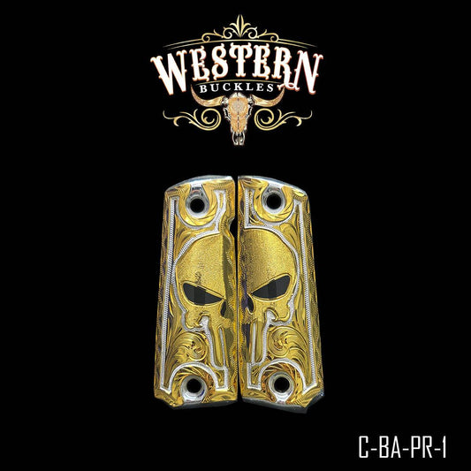 Cachas Colt 1911 Grips El Castigador Rameado - Western Buckles