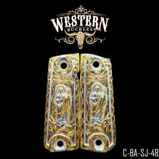 Cachas Colt 1911 Grips San Judas Rameado