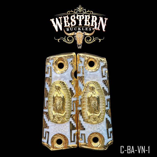 Cacha Colt 1911 Virgen Resina y Grecas - Western Buckles