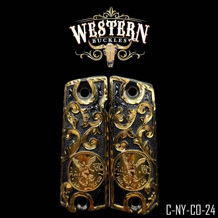 1911 Grips Centenario Engraved - Western Buckles
